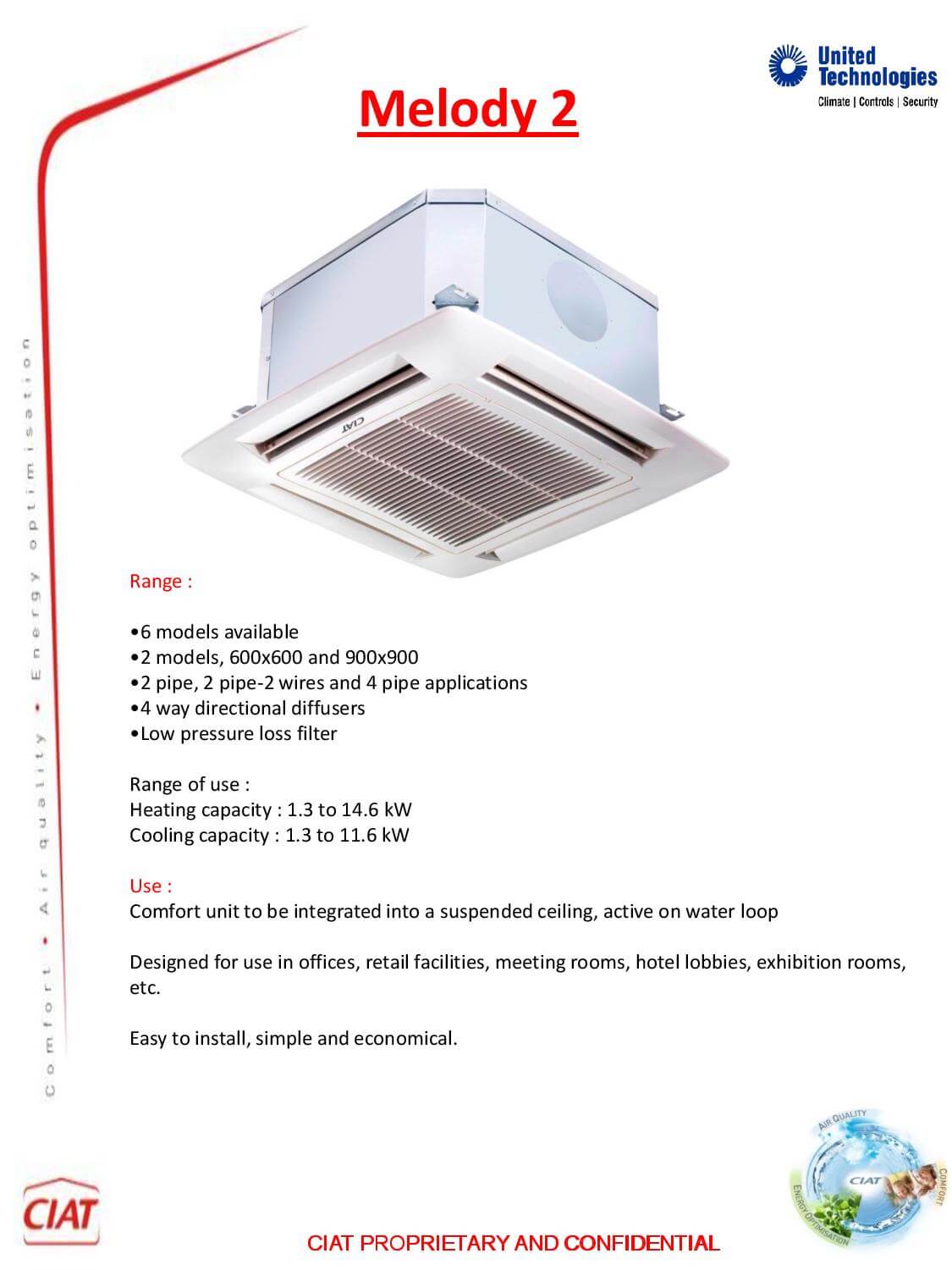 Melody 2 CIAT Air Conditioning and Heating
