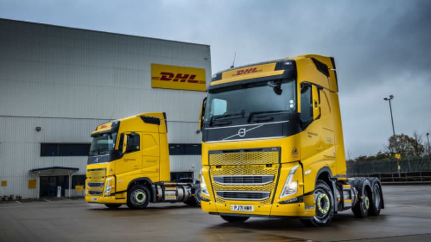 DHL liquefied natural gas-powered vehicles