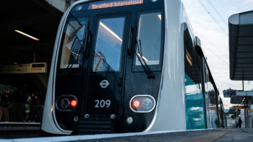 London DLR train
