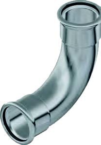 NUMEPRESS 03 Bend 90° med 2 muffer i syrefast stål