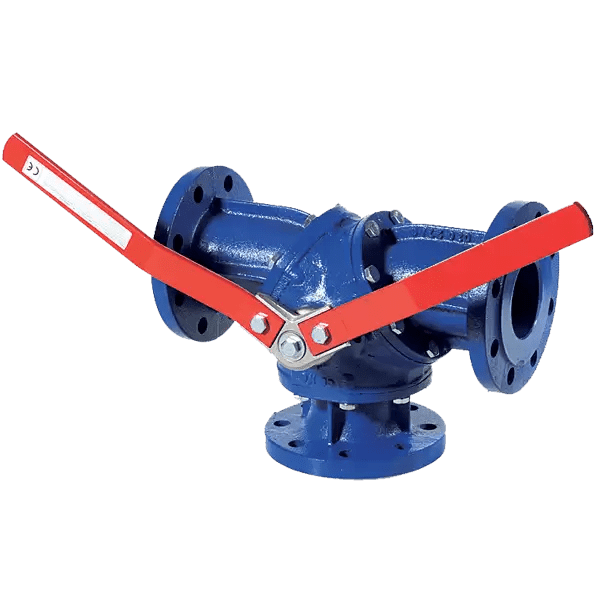 BR DN65 3-VEIS T KULEV. FLENSET GGG40/MS