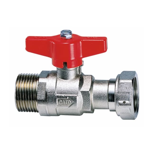 C 205 kuleventil med kupl.mutter.