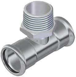 NUMEPRESS 36 T-Rør med nippel i bransjen i syrefast