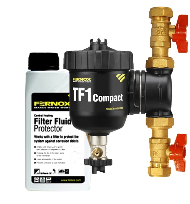 Fernox TF1 Kompakt Filter + Filter Fluid 500 ml