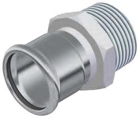 NUMEPRESS 18 Nippelmuffe i syrefast stål