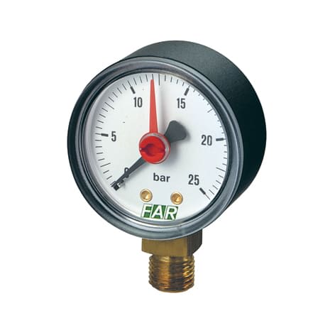 FAR 2501 R10 MANOMETER 0-10 BAR ANS/UNDER 1/4"