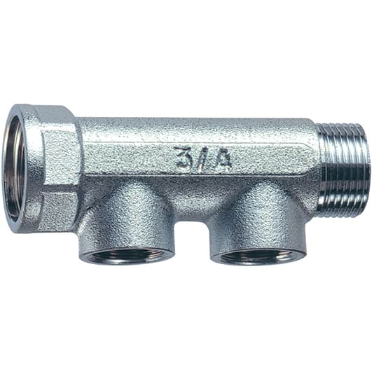 FAR 3450 1"x1/2" FORDELER, 2 LØP M/INNV GJ.