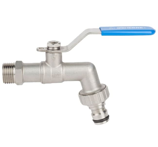 GE 3063 1/2" KULETAPPEKRAN #316 M/HENDELm/ ¾"kupling