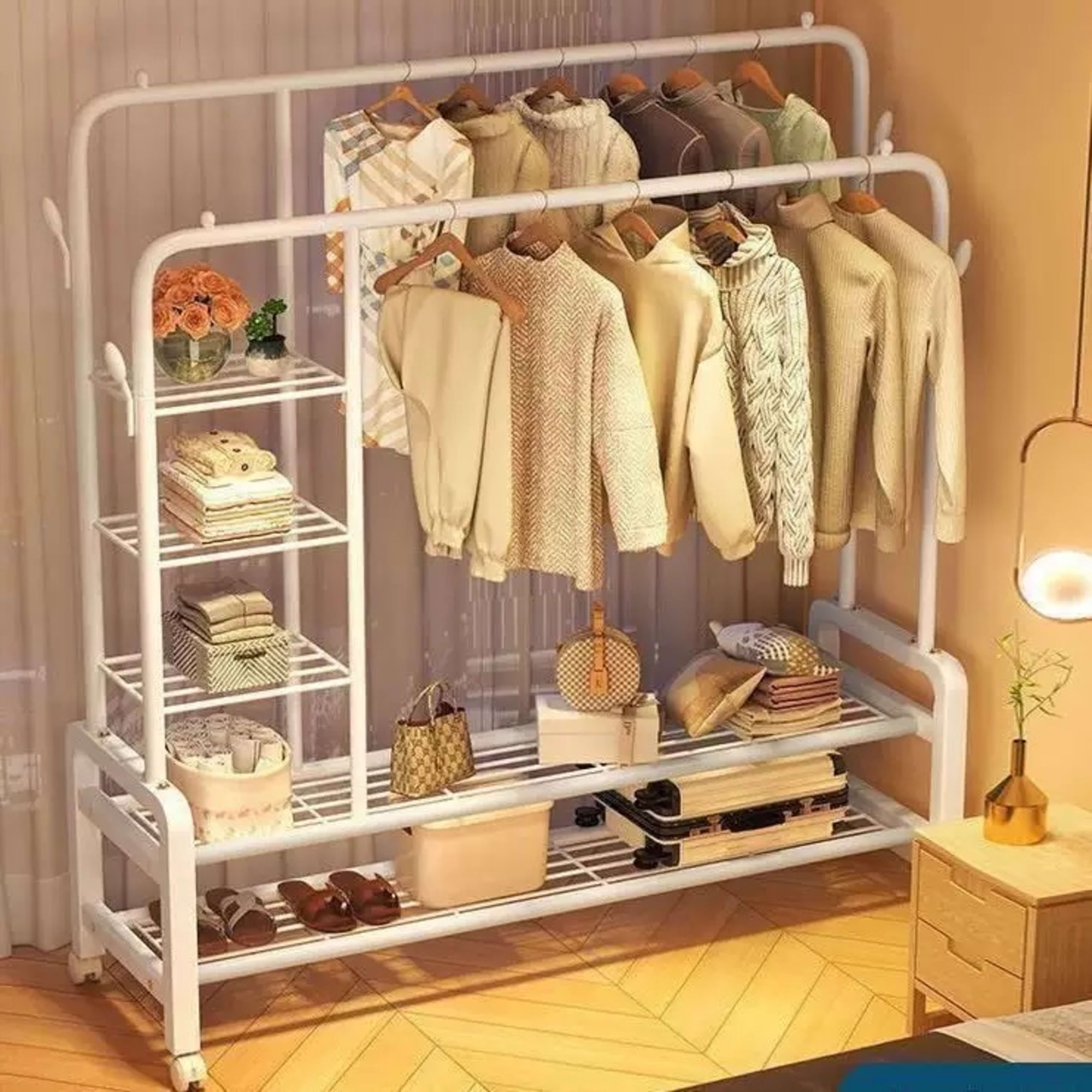 Double Rod Clothes Rack