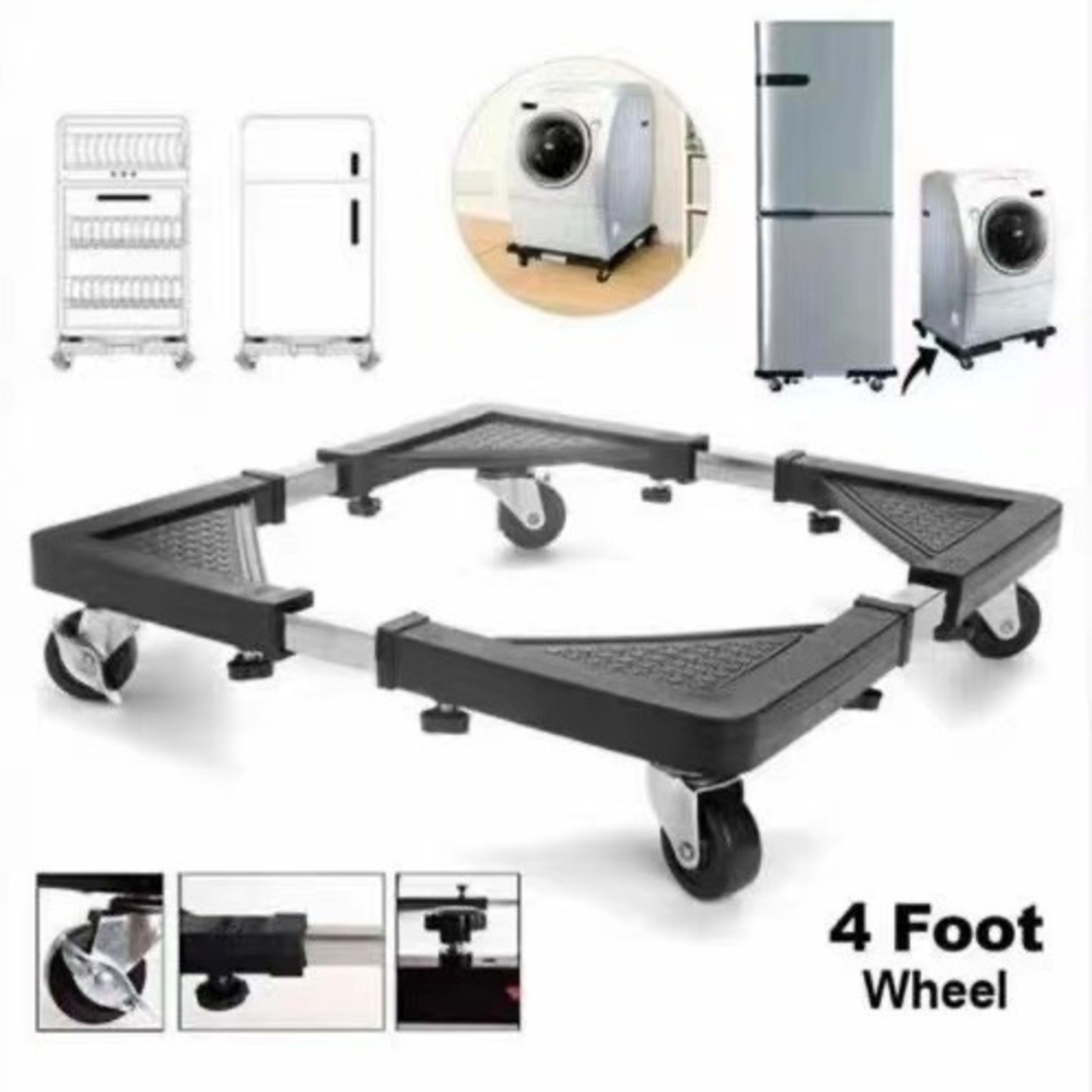 Adjustable Washing Machine & Refrigerator Stand