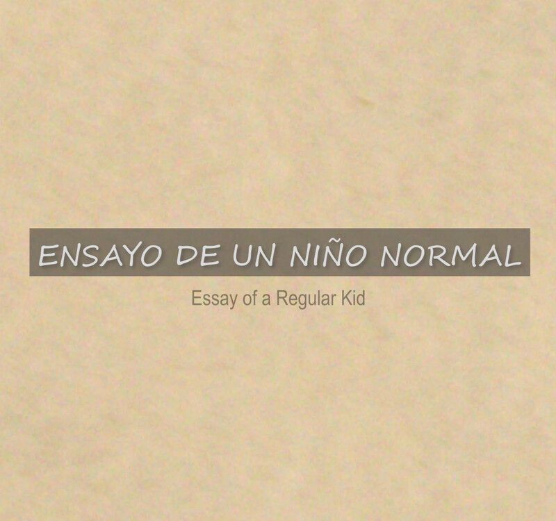 Portada de Ensayo de un niño normal