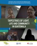 Poster de Tapices de luz, vida y comunidad en Guatemala