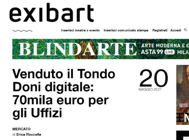Venduto il Tondo Doni digitale: 70mila euro per gli Uffizi Venduto il Tondo Doni digitale: 70mila euro per gli Uffizi