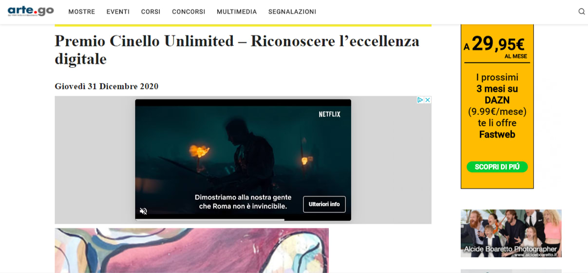 Premio Cinello Unlimited – Riconoscere l’eccellenza digitale Premio Cinello Unlimited – Riconoscere l’eccellenza digitale