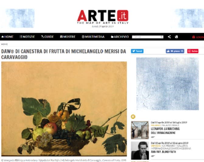 DAW di Canestra di Frutta di Michelangelo Merisi da Caravaggio DAW di Canestra di Frutta di Michelangelo Merisi da Caravaggio