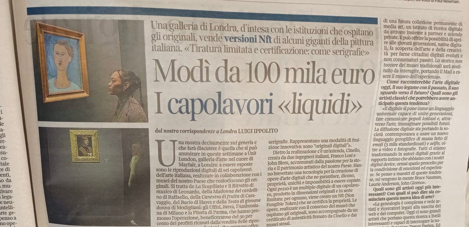 Modì da 100.000 euro Modì da 100.000 euro