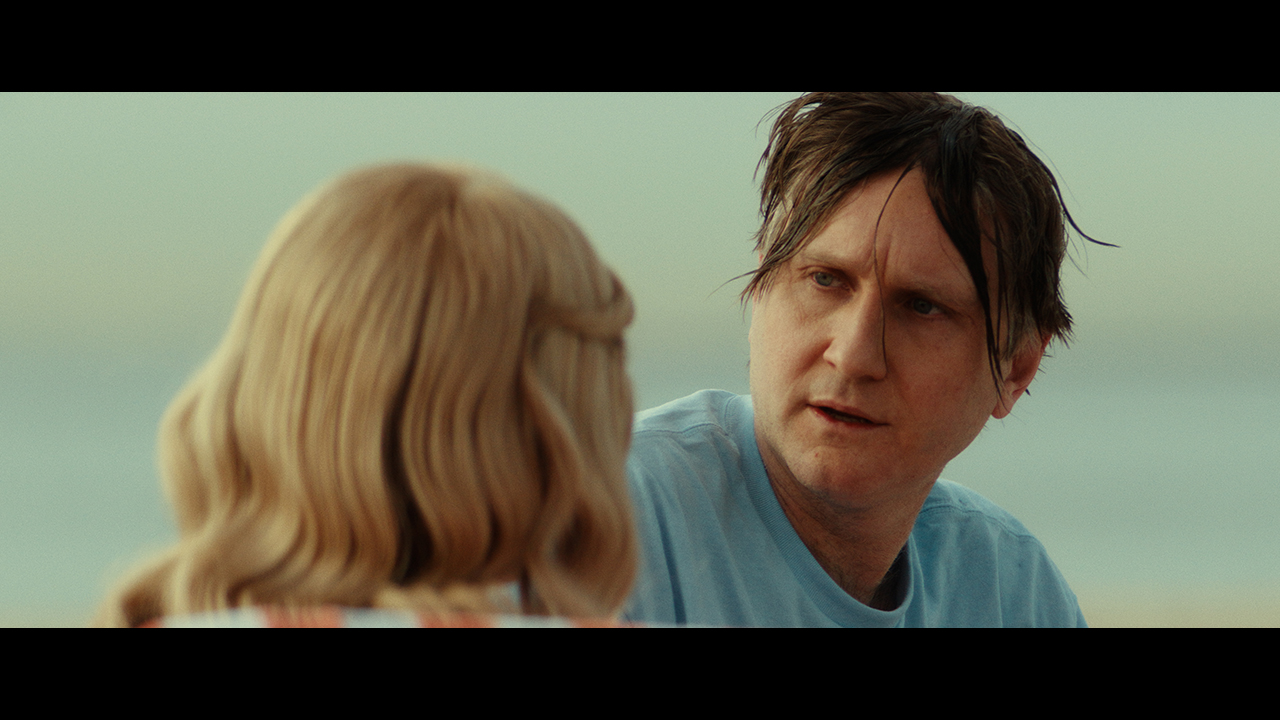 Michael looks at his mother"