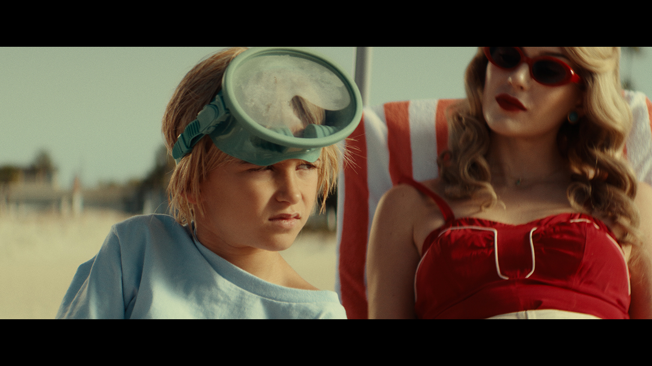 Young Michael looks at the ocean