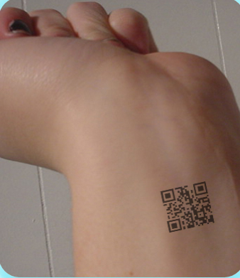 QR code 'tatoo'