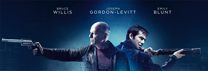 Cast image from 'Looper' movie poster