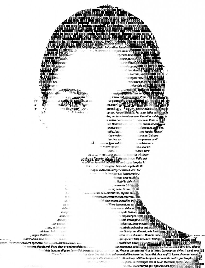 Text effects finished image