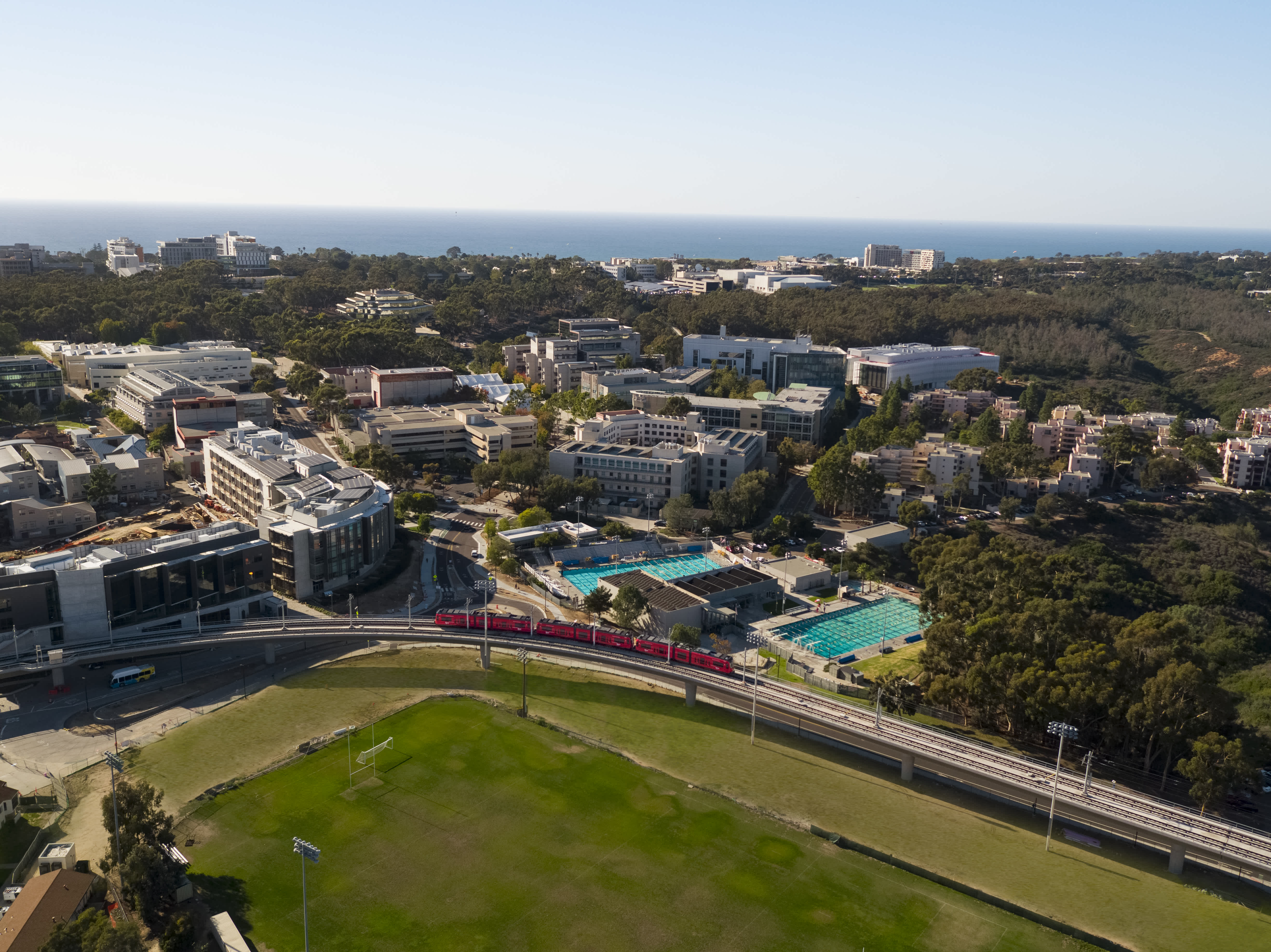 The Mid-Coast Trolley Extension at U.C. San Diego