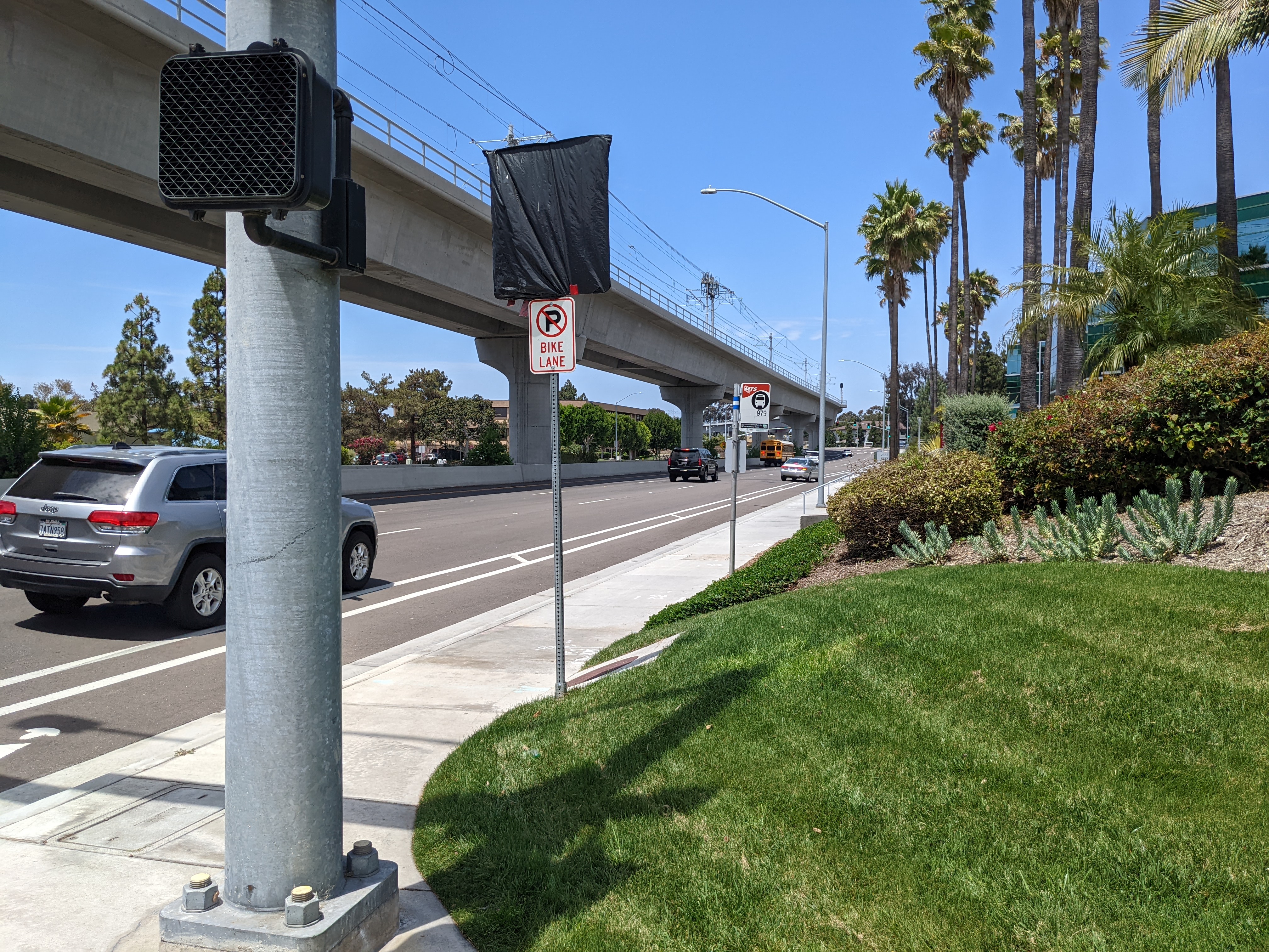 Some bus shelters have no shelter, lighting, or seating