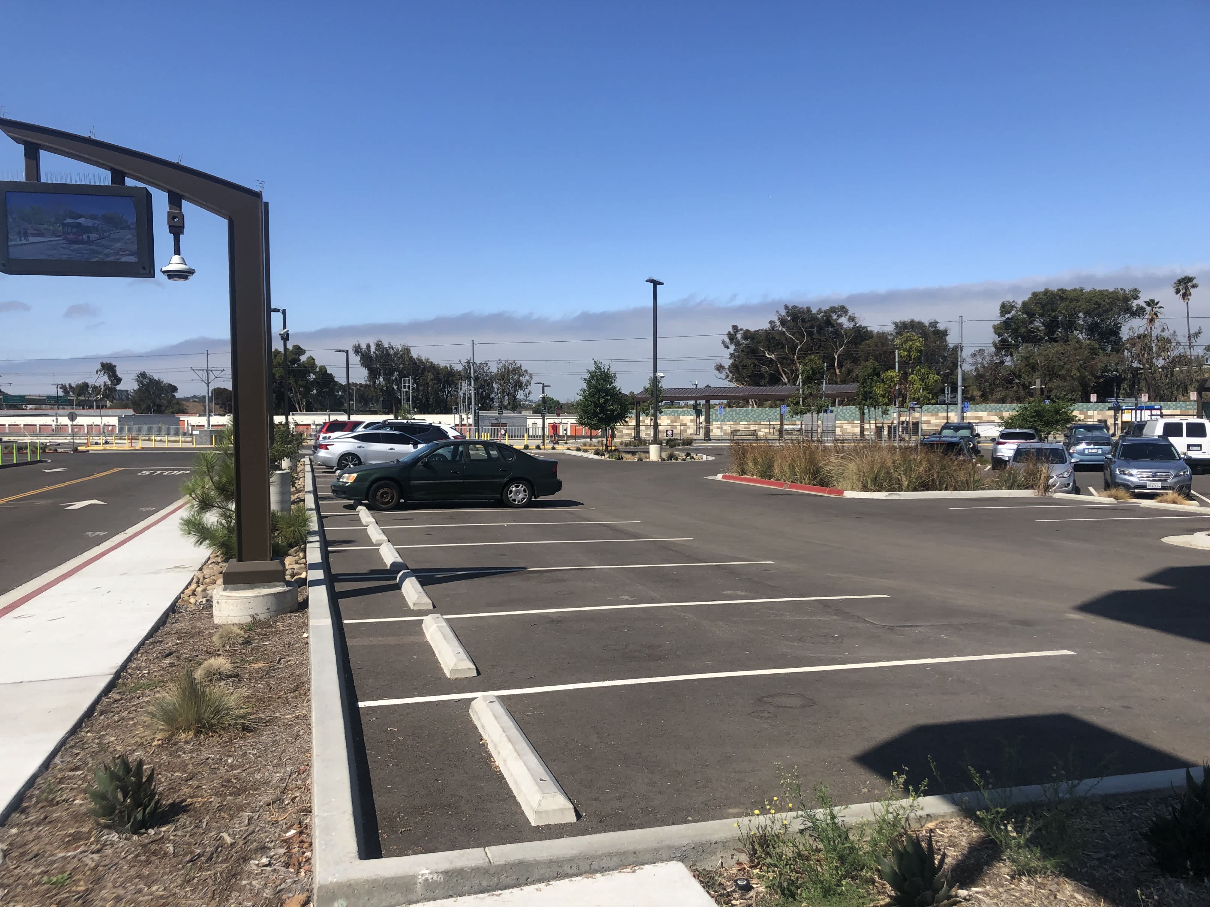 Low parking utilization at the Tecolote Road Station