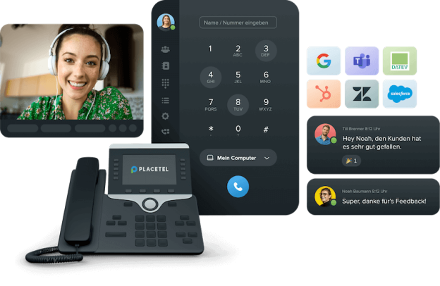 Placetel Telefonanlage f&uuml;r kleine Firmen mit vielen Extras