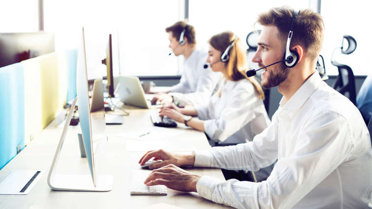 Call-Center Software im Einsatz