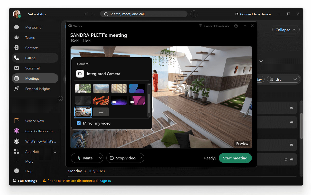 Webex Hintergrund ändern - Schritt für Schritt Anleitung