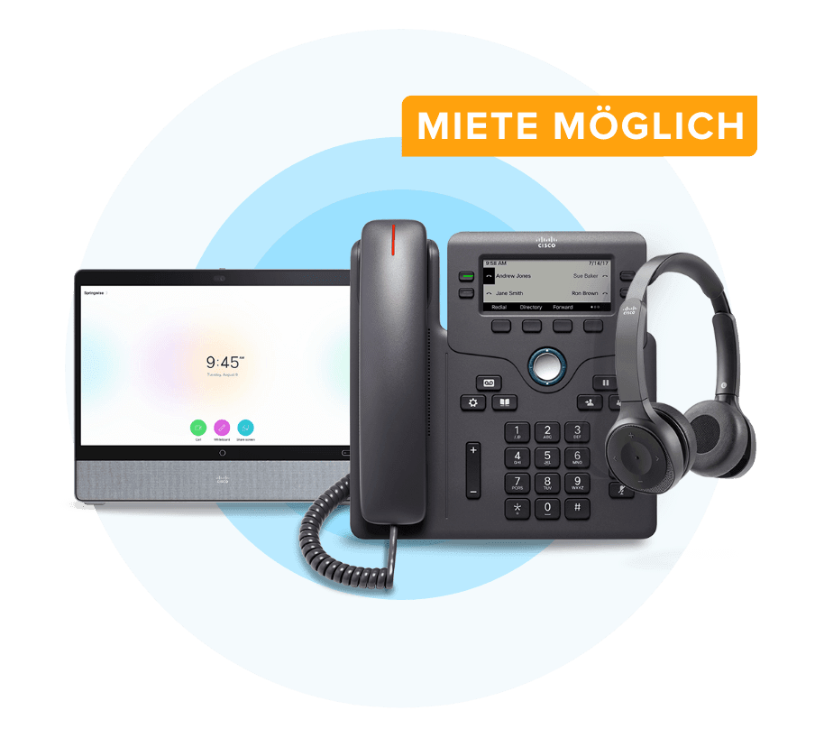 Endgeräte, die zur Miete angeboten werden