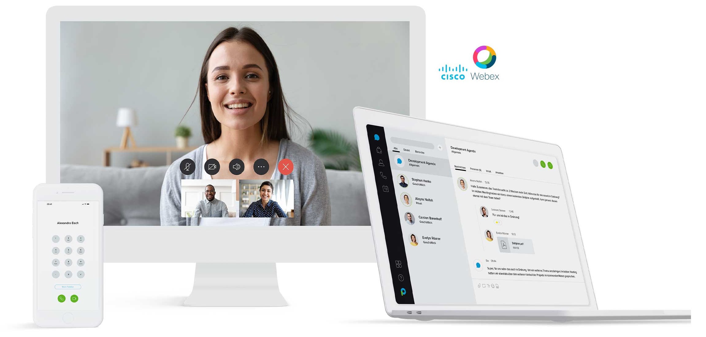 Chatten, Meetings und Telefonieren mit Cisco Webex