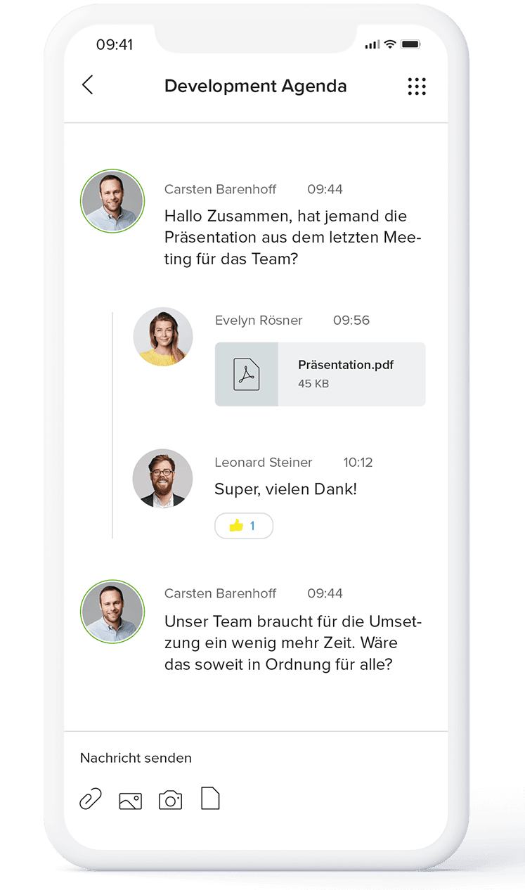 Team-Messaging mit Webex für Placetel