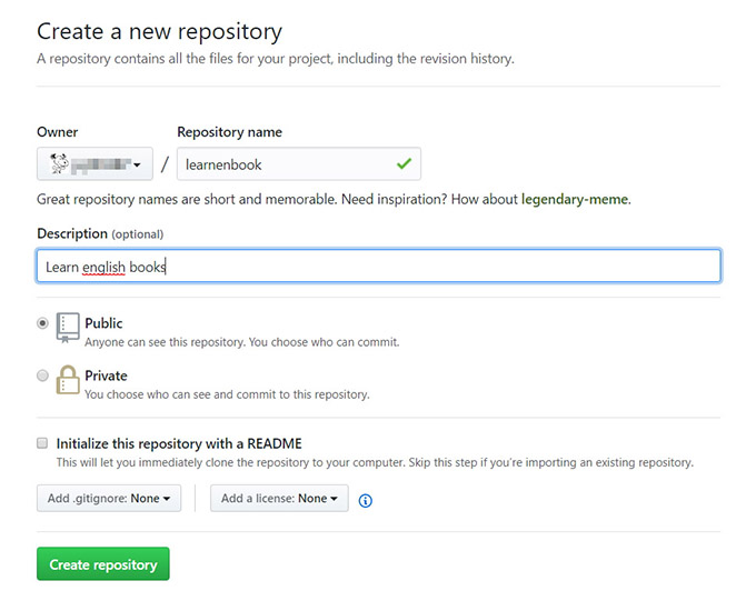 github repository new name