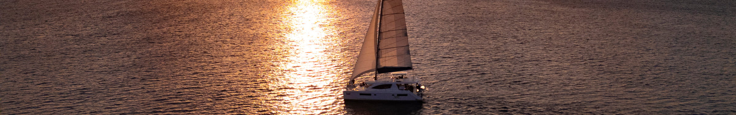 Tulum luxury sunset sail banner