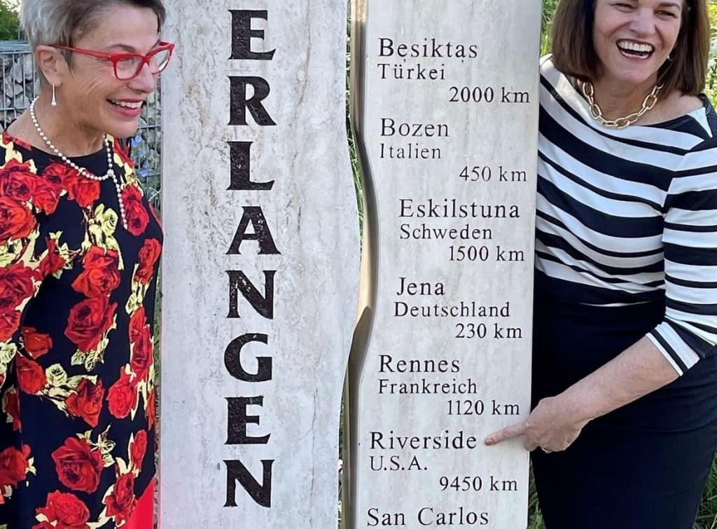 Mayor Patricia Lock Dawson in Erlangen, Germany
