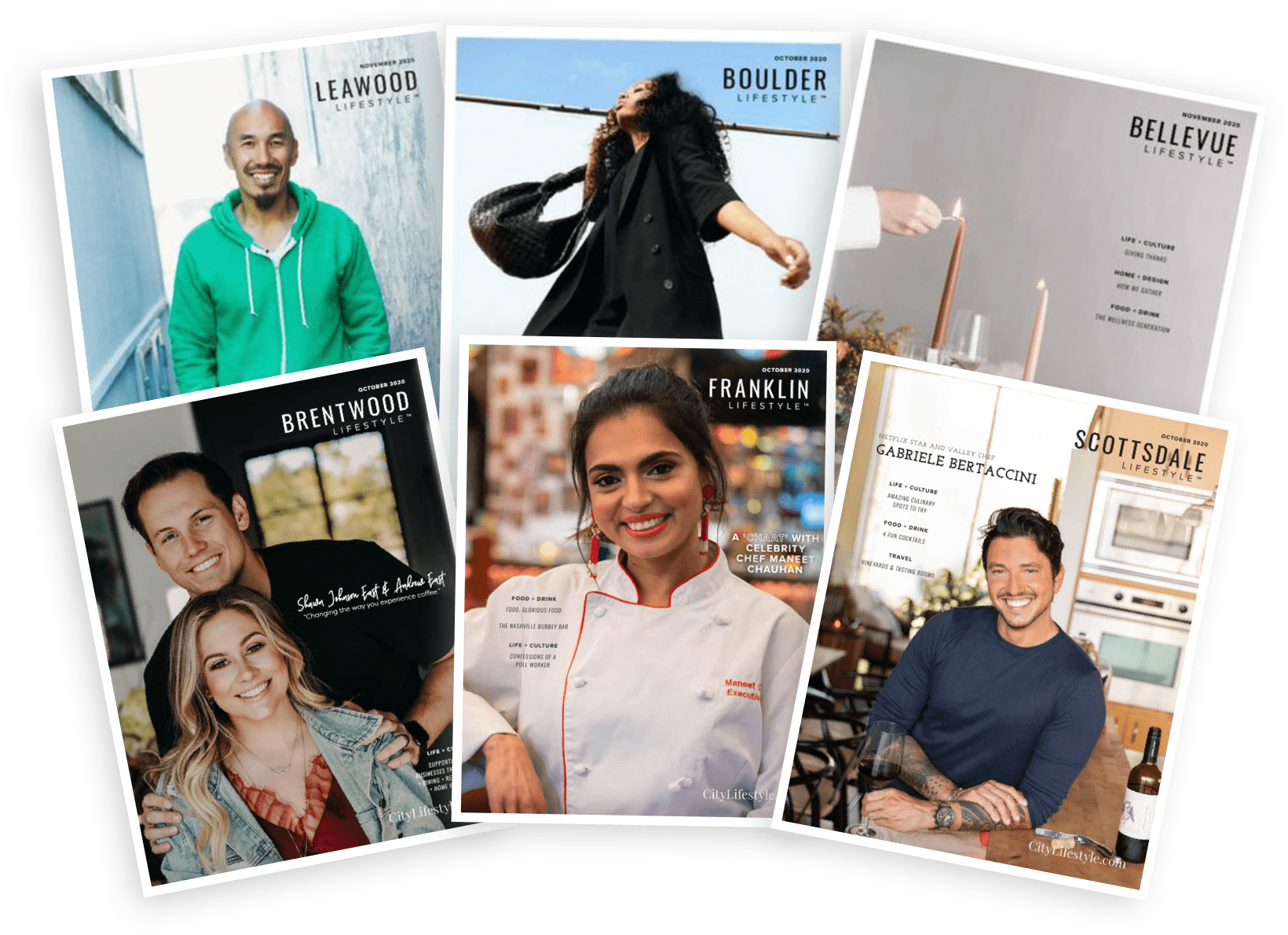 Various Lifestyle Publication covers