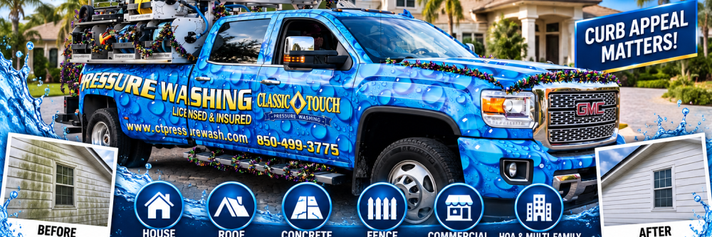 Classic touch pressure washing banner