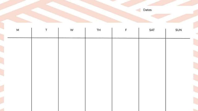 free printable weekly planners