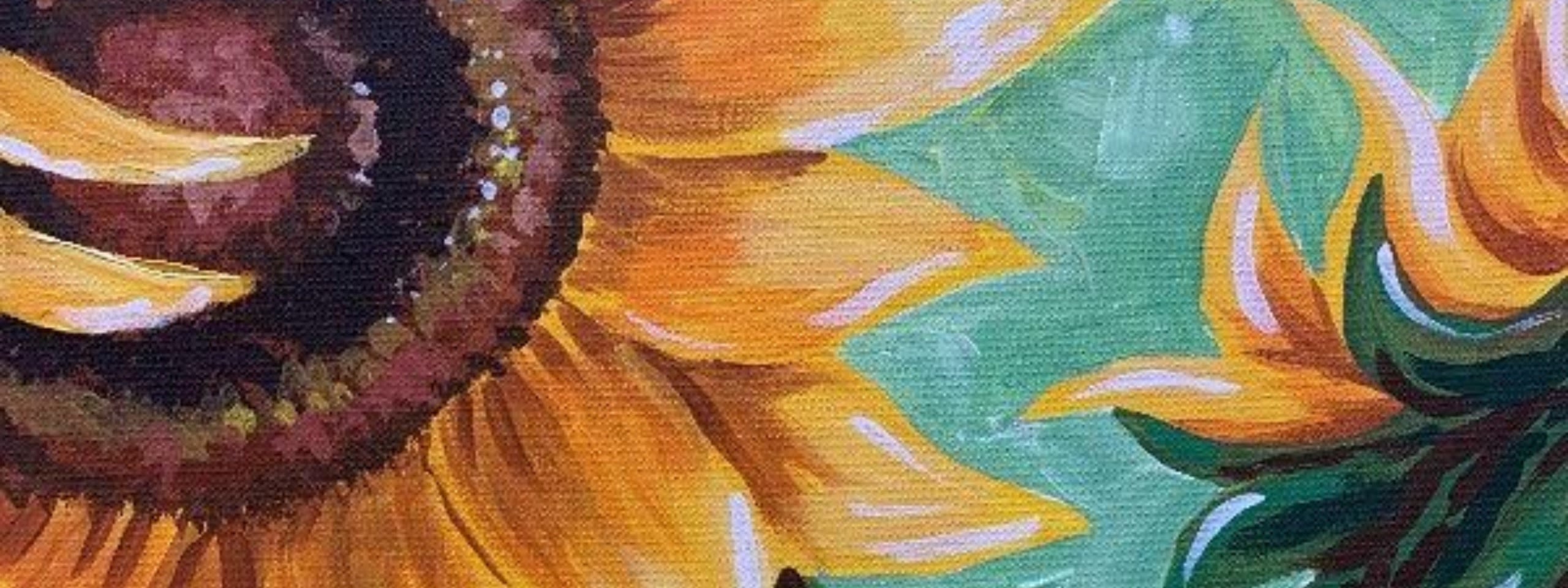 Champainting Paint and Sip sunflowers City of Sydney What’s On