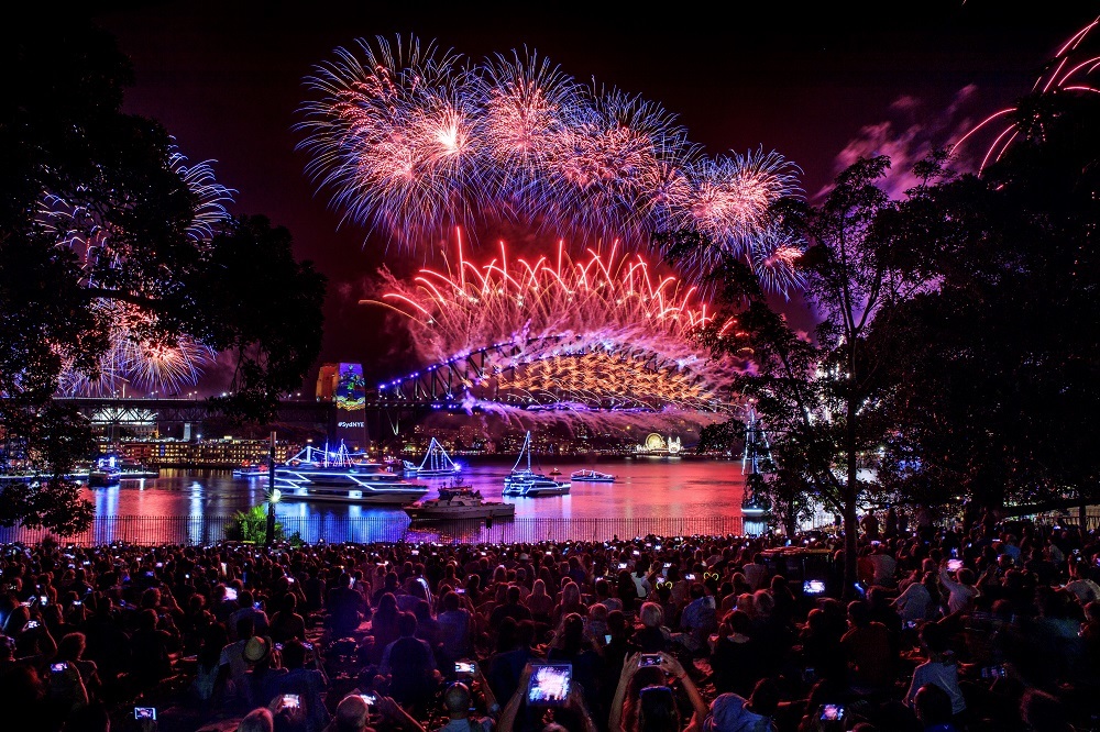 New Year's Eve Bridgeview Royal Botanic Garden City of Sydney