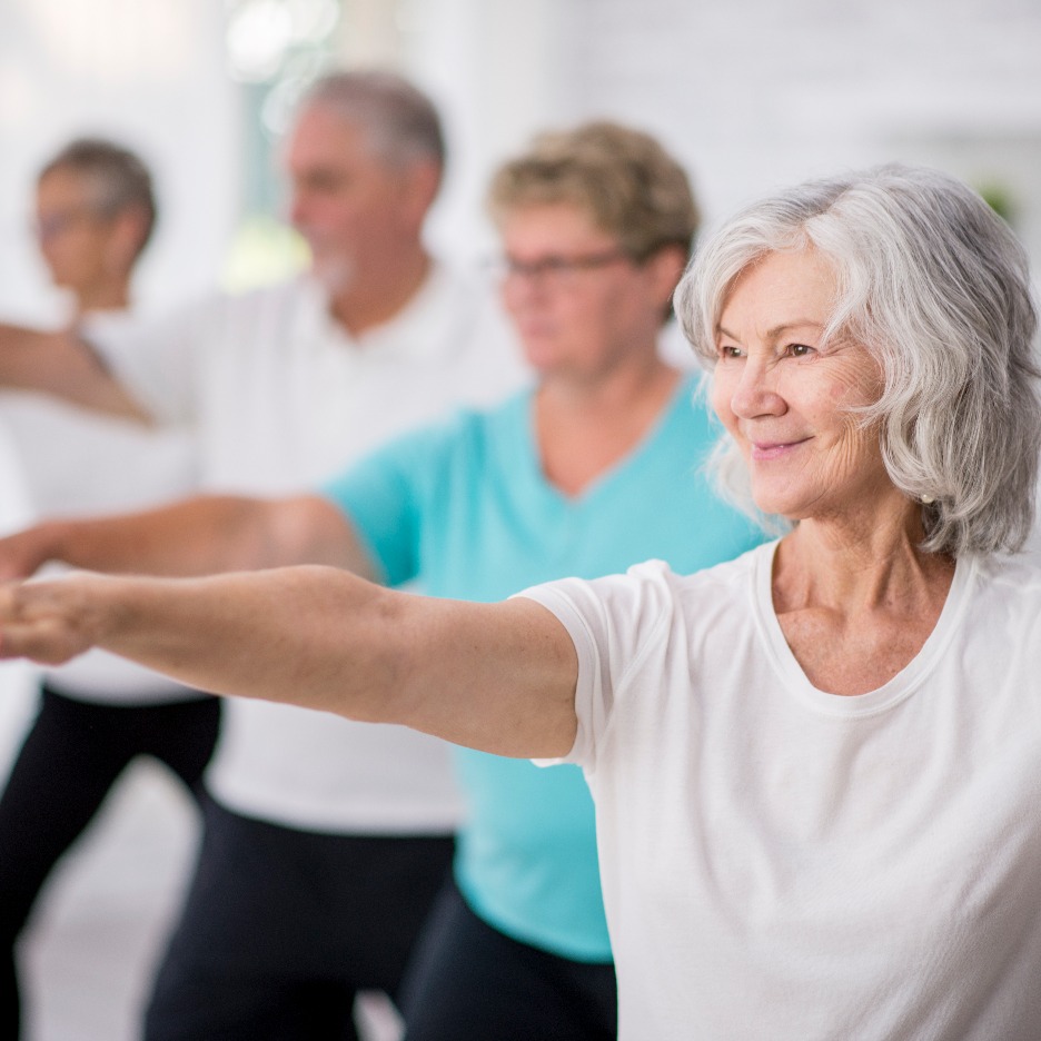 Yoga class at the Rex