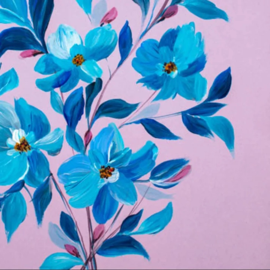Painting: flowers in acrylics @ Ultimo Community Centre