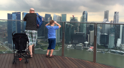 Family day in Singapore with a local