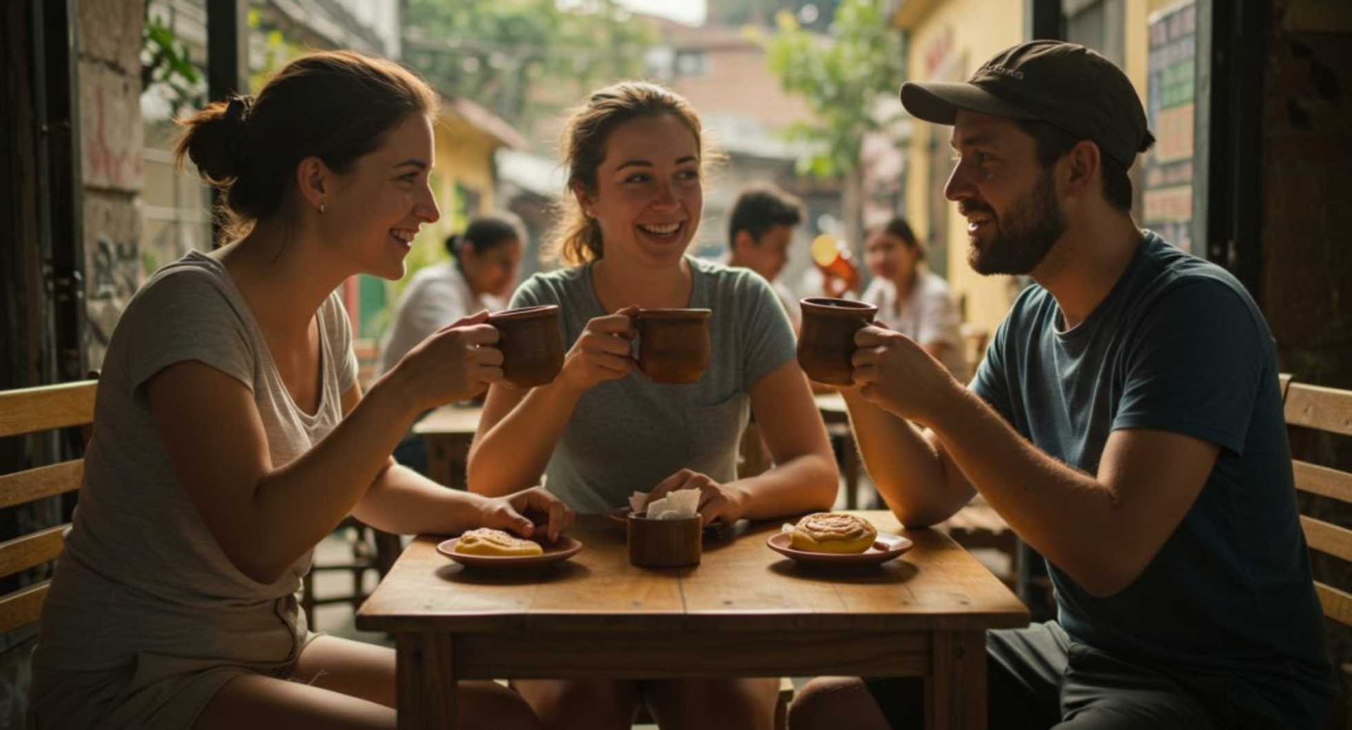 tableware,food,drinkware,table,sharing,happiness,sitting,conversation,customer,cup,eating,serveware,lunch,dishware,plate,food craving,breakfast