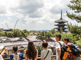 kyoto bike tours shows the whole city