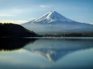 View of Mt Fuji from Lake Ashi