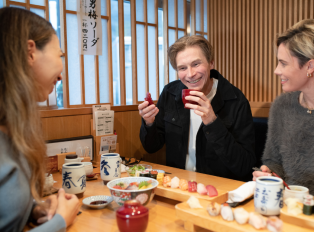 The tour guides in Tokyo are genuine food enthusiasts