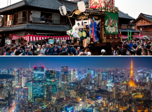 Kawagoe festival and Tokyo City at night